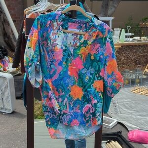 Colorful Floral Blouse
